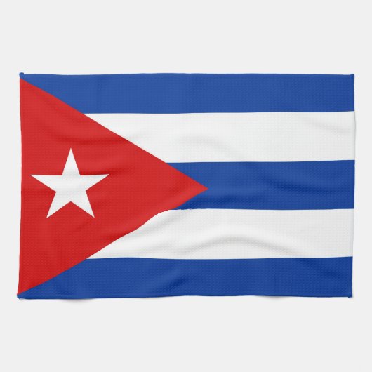 handdoek onder de vlag van cuba (Horizontaal)