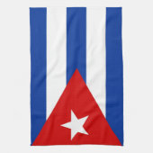 handdoek onder de vlag van cuba (Verticaal)