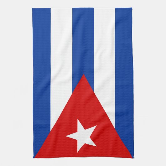 handdoek onder de vlag van cuba (Verticaal)