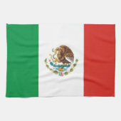 handdoek onder de vlag van mexico - land (Horizontaal)