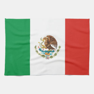 handdoek onder de vlag van mexico - land