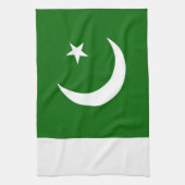handdoek onder de vlag van pakistan (Verticaal)
