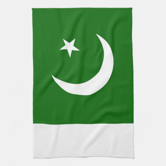handdoek onder de vlag van pakistan (Verticaal)