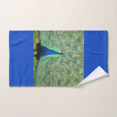 Handdoek - Peacock op Royal Blue (Handdoek)