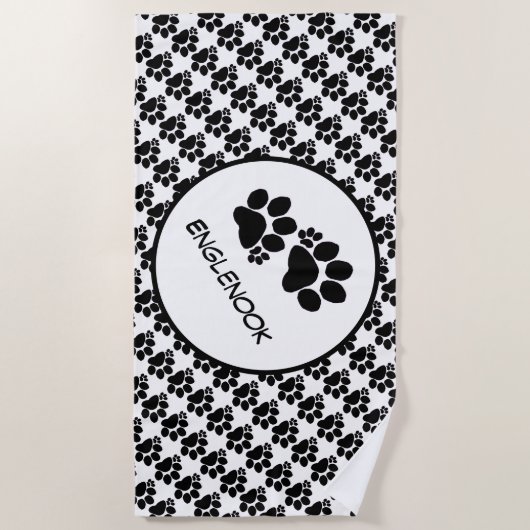 Handdoek - Polydactyldoekjes en plaatsnaam (Voorkant)