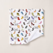 Handdoek Set Assepoester Quote Schoenen Hakken Pom (Wasdoekje)