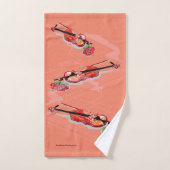 Handdoek Seta/ Piano met Violin & Roos (Handdoek)