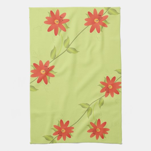 Handdoek Sinaasappel Limoen (Verticaal)