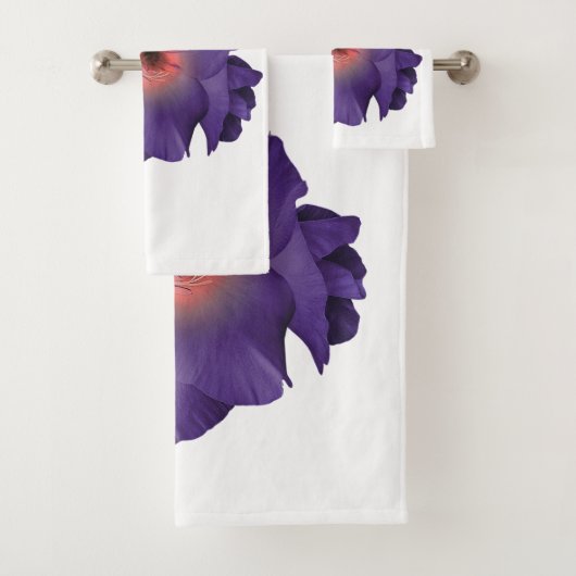 Handdoek Sword Lily Indigo Pink (Insitu)