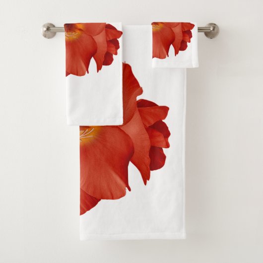 Handdoek Sword Lily Red Yellow (Insitu)