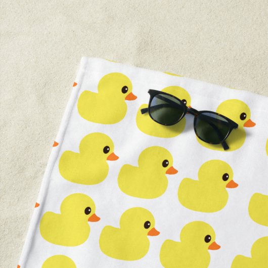 Handdoek van het Strand van de "rubberEend" de (In situ)