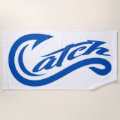 Handdoek. Vang. Alles. Overal. Strandlaken (Voorkant)