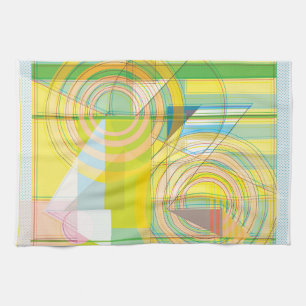 Handdoek voor geometrische lijnvormen