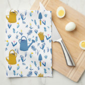 Handdoek voor het tuinbouwpatroon - cadeau voor tu (Quarter Fold)