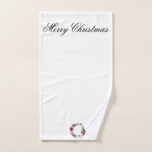 Handdoek Vrolijk kerstfeest (Handdoek)