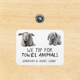 Handdoekdieren Funny Cruise Deurmarkering Magneet