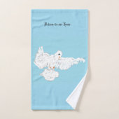 Handdoekdoekjes: Witte dove Bad Handdoek (Handdoek)