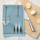 Handdoeken FABULOUS 1950 FISH Retro 200 COLORS (Quarter Fold)