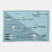 Handdoeken FABULOUS 1950 FISH Retro 200 COLORS (Horizontaal)