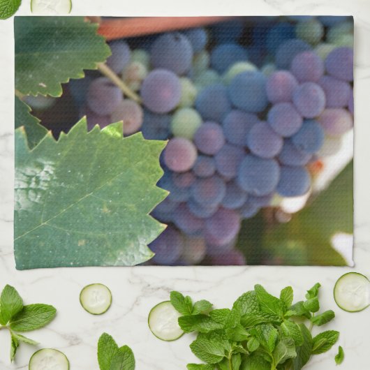 handdoeken / handschoenen - wijndruiven (Gevouwen)