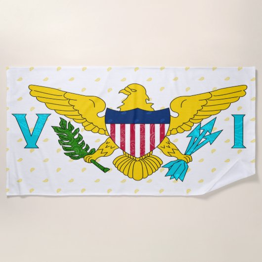 Handdoeken met Amerikaanse Maagdeneilanden (Voorkant)