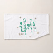 Handdoeken met chloroform hand (Handdoek)