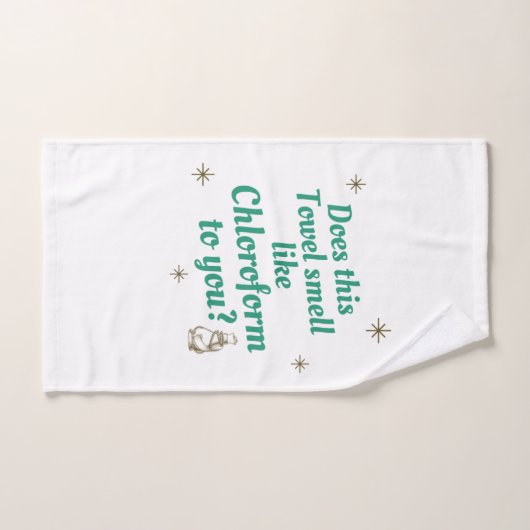 Handdoeken met chloroform hand (Handdoek)