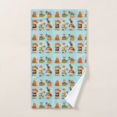 Handdoeken met een leuke tuinprint (Handdoek)