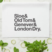 Handdoeken met gin-typen (Gevouwen)