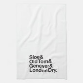 Handdoeken met gin-typen (Verticaal)