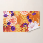 Handdoeken met herfstbladeren en bloemen (Handdoek)