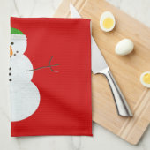 Handdoeken met Snowman Chirstmas (Quarter Fold)