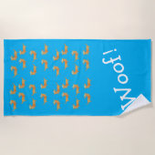 Handdoeken met strandhanddoek voor worst (Voorkant)