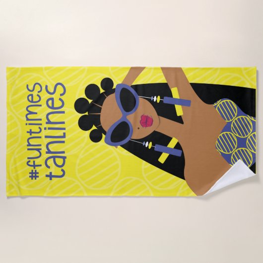 Handdoeken met Tan Lines (Voorkant)