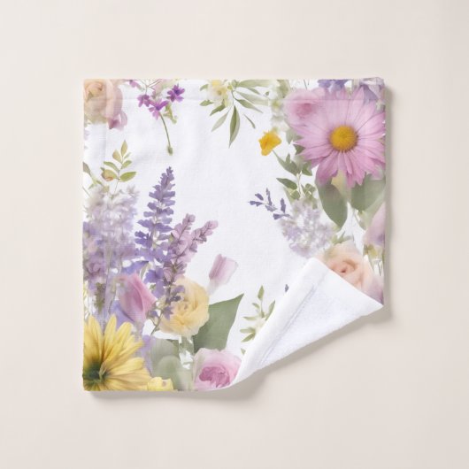 Handdoeken met voorjaarsbloemenontwerp (Wasdoekje)