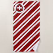 Handdoeken onder Zwitserse vlag (Voorkant)