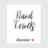 Handdoeken Opslag Sticker (Vel)