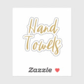 Handdoeken Opslag Sticker (Vel)