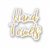 Handdoeken Opslag Sticker (Voorkant)