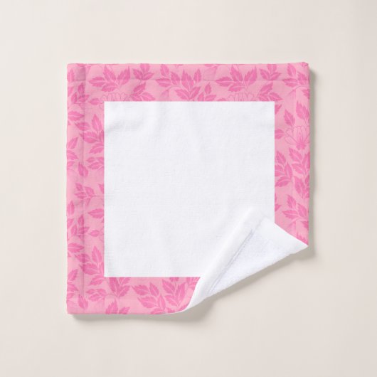 Handdoeken set- Floral roze (Wasdoekje)