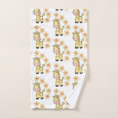Handdoeken stellen Giraffe Floral (Handdoek)