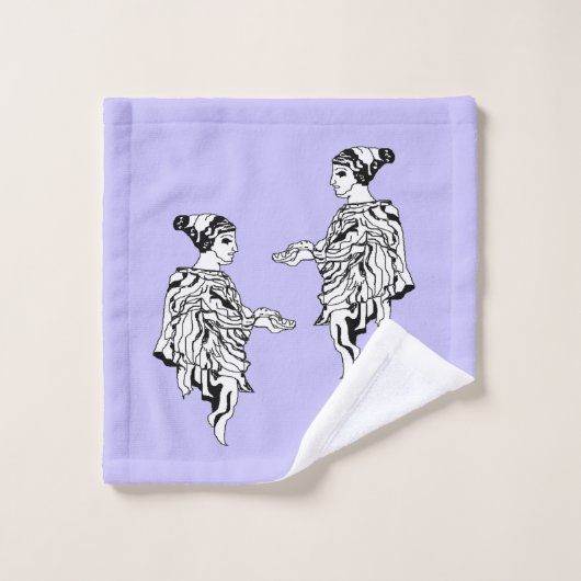 Handdoeken stellen Grieks beeld (Wasdoekje)