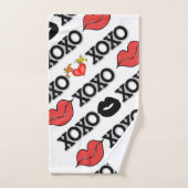 Handdoeken stellen Valentijnsdag Xoxo hart (Handdoek)