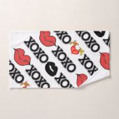 Handdoeken stellen Valentijnsdag Xoxo hart (Handdoek)