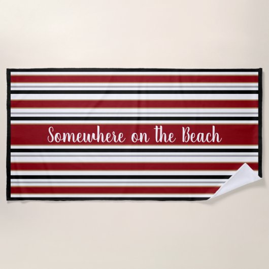 Handdoeken Stripes-Ergens op de strand (Voorkant)