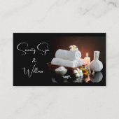 Handdoeken, ventilator, kaars, oliepomp en wasgoed visitekaartje (Voorkant)