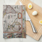 handdoeken voor Antiek Wereldkaart (Quarter Fold)