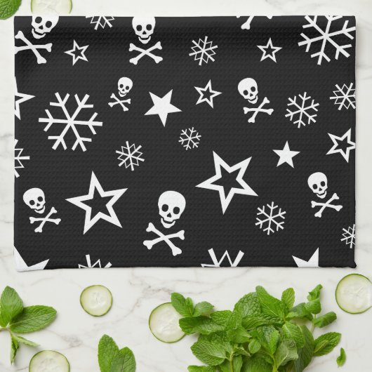 Handdoeken voor huid en snowflakes (Gevouwen)