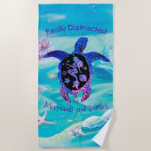 Handdoeken voor zeemeerminnen en turtle Beach (Voorkant)