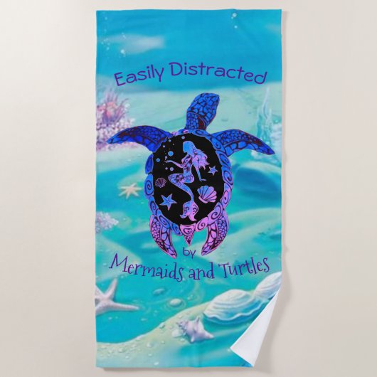 Handdoeken voor zeemeerminnen en turtle Beach (Voorkant)